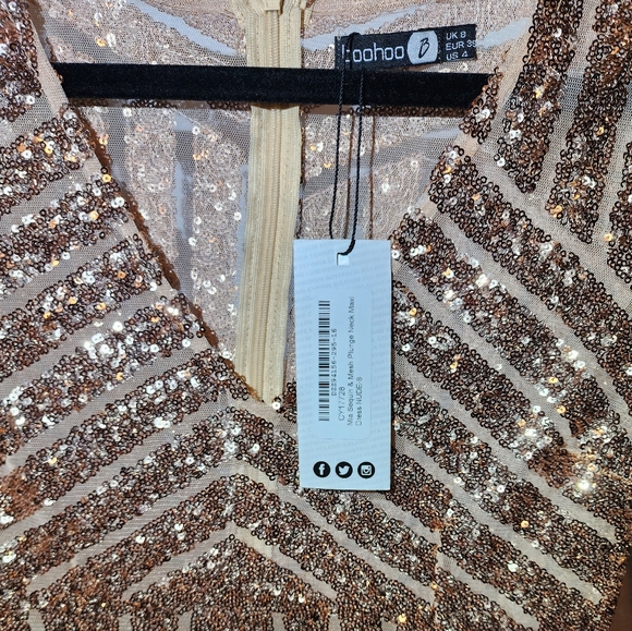 Boutique Mia Sequin & Mesh Maxi Dress - Picture 5 of 5